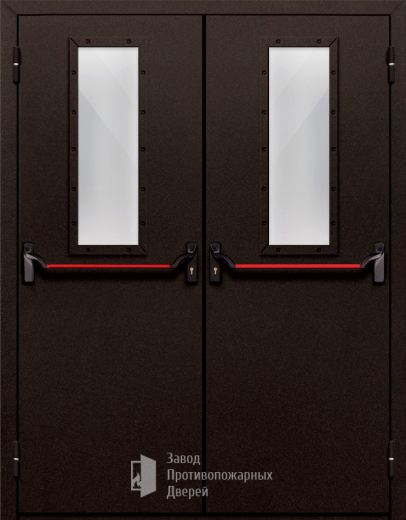 Фото двери «Двупольная со стеклом и антипаникой №610» в Котельникам