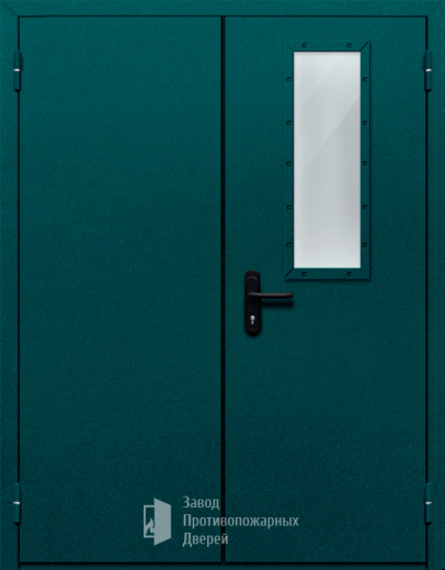 Фото двери «Двупольная со одним стеклом №46» в Котельникам