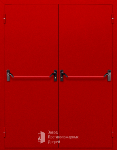 Фото двери «Двупольная глухая с антипаникой (красная)» в Котельникам