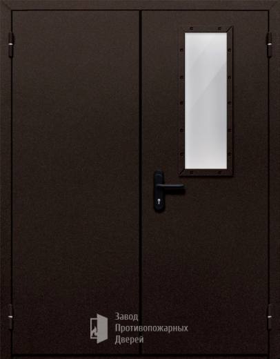 Фото двери «Двупольная со одним стеклом №410» в Котельникам