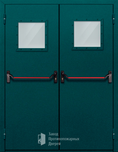 Фото двери «Двупольная со стеклом и антипаникой №56» в Котельникам