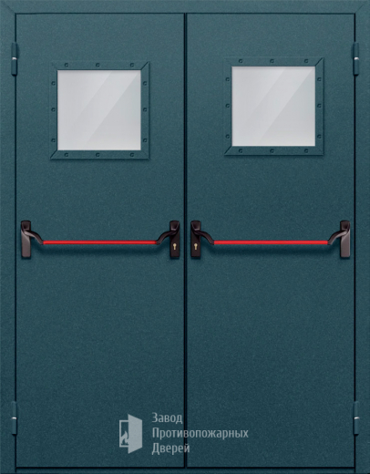 Фото двери «Двупольная со стеклом и антипаникой №57» в Котельникам