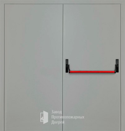 Фото двери «Двупольная глухая с антипаникой (2 створки) EI-30» в Котельникам