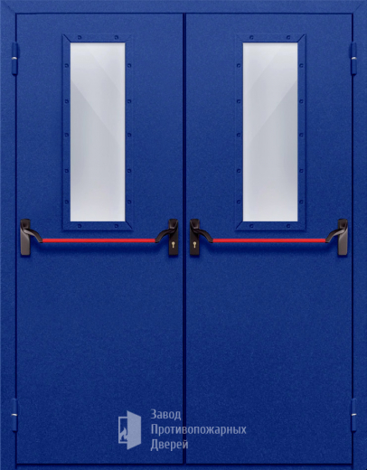 Фото двери «Двупольная со стеклом и антипаникой №63» в Котельникам