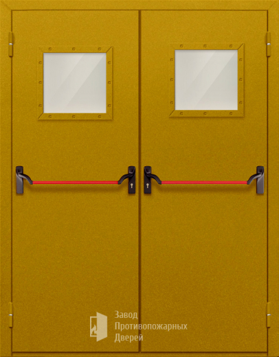 Фото двери «Двупольная со стеклом и антипаникой №55» в Котельникам