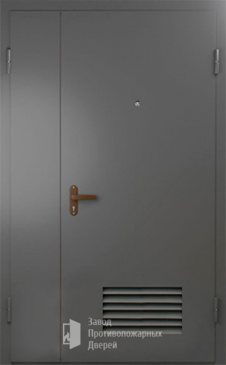 Фото двери «Техническая дверь №7 полуторная с вентиляционной решеткой» в Котельникам