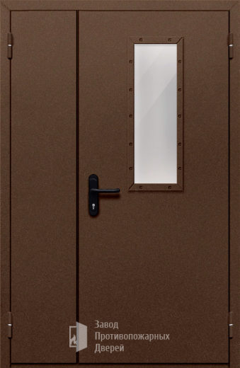 Фото двери «Полуторная со стеклом №28» в Котельникам