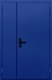 Фото двери «Полуторная глухая (синяя)» в Котельникам