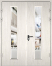 Фото двери «МДФ двупольная со стеклом №22» в Котельникам