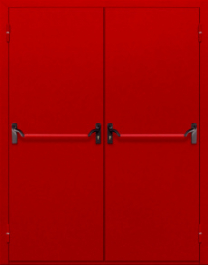 Фото двери «Двупольная глухая с антипаникой (красная)» в Котельникам