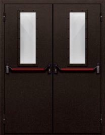 Фото двери «Двупольная со стеклом и антипаникой №610» в Котельникам