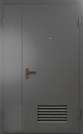 Фото двери «Техническая дверь №7 полуторная с вентиляционной решеткой» в Котельникам