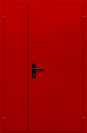 Фото двери «Полуторная глухая (красная)» в Котельникам