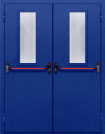 Фото двери «Двупольная со стеклом и антипаникой №63» в Котельникам