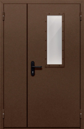Фото двери «Полуторная со стеклом №28» в Котельникам