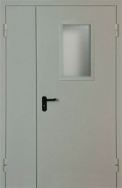 Фото двери «Полуторная со стеклом EI-30» в Котельникам