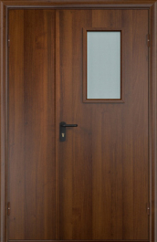 Фото двери «Полуторная МДФ со стеклом EI-30» в Котельникам