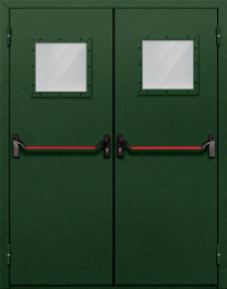 Фото двери «Двупольная со стеклом и антипаникой №59» в Котельникам